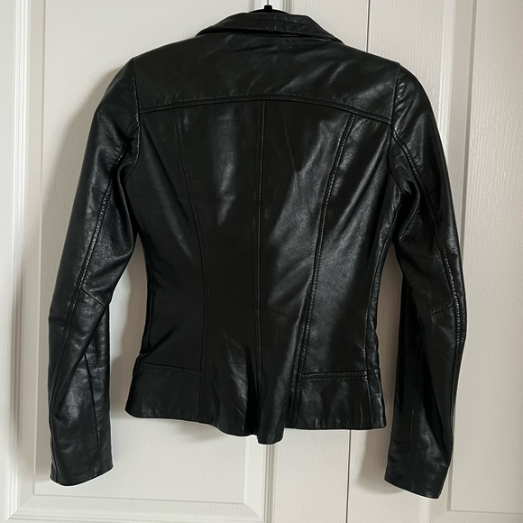 Black Danier leather jacket size 3XS - Picture 3 of 4